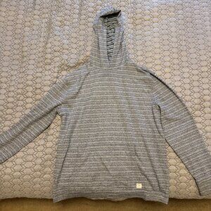 Linksoul Men’s Lightweight Hoodie Grey Stripe XL (Read Description)
